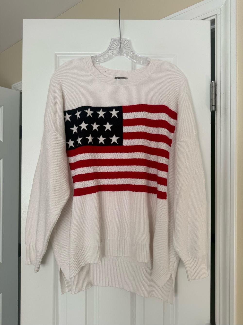 Falls Creek American Flag Crewneck Sweater